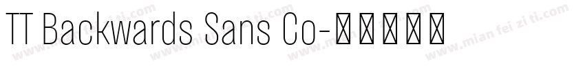 TT Backwards Sans Co字体转换